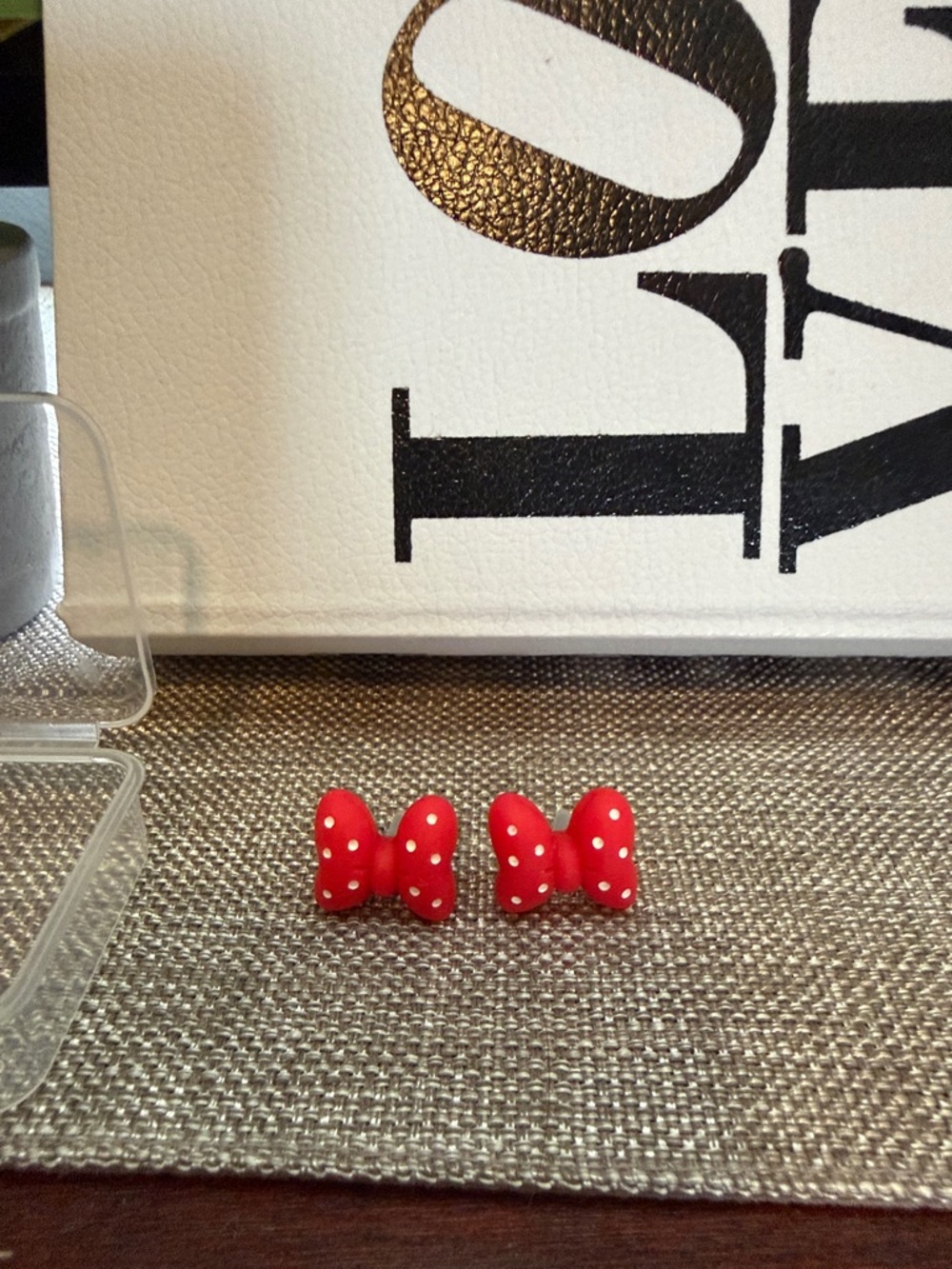 Kids Red Polka Dot Earrings♥️- Cute Bow Accessories
